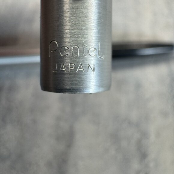 Pentel Sheaffer Stainless Steel Ballpoint Pen and Mechanical Pencil Set w/ Box - Picture 8 of 11